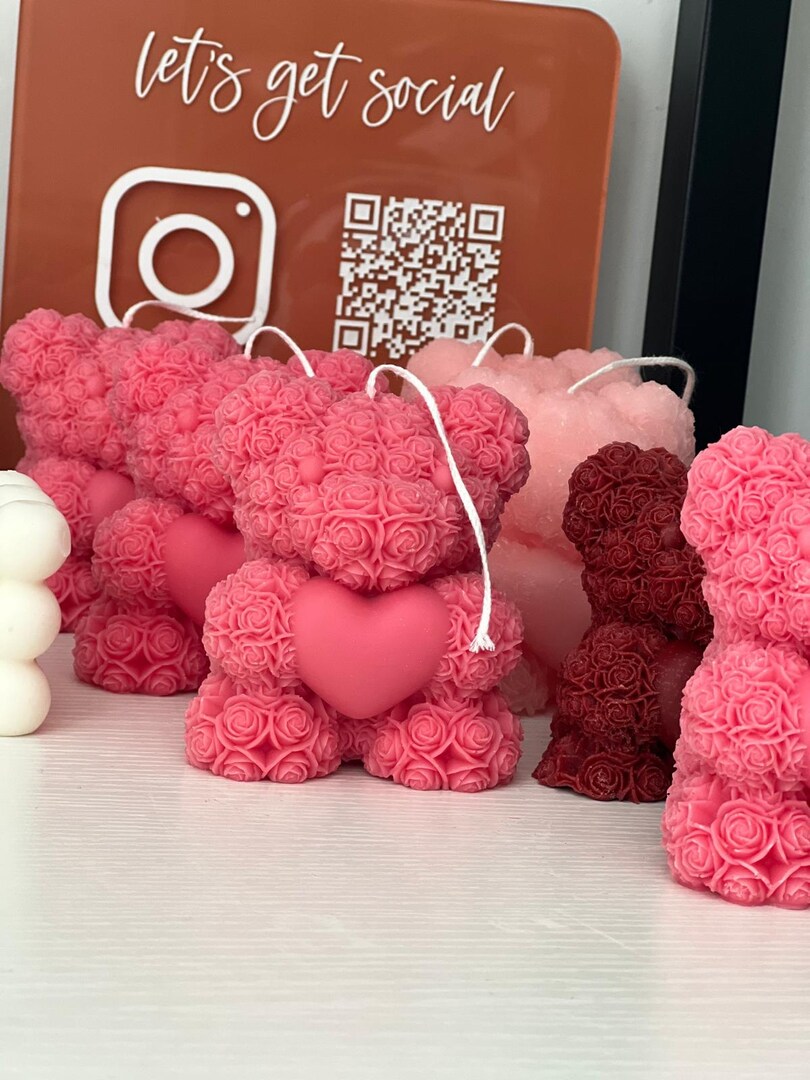 ROSE BEAR CANDLE | MakerPlace by Michaels ROSE BEAR CANDLE | MakerPlace by Michaels